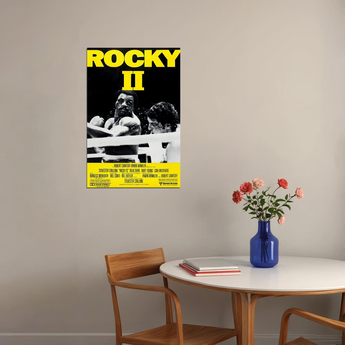 Rocky 2 Sport Box Movie Poster Wall Art Print Home Wall Decor