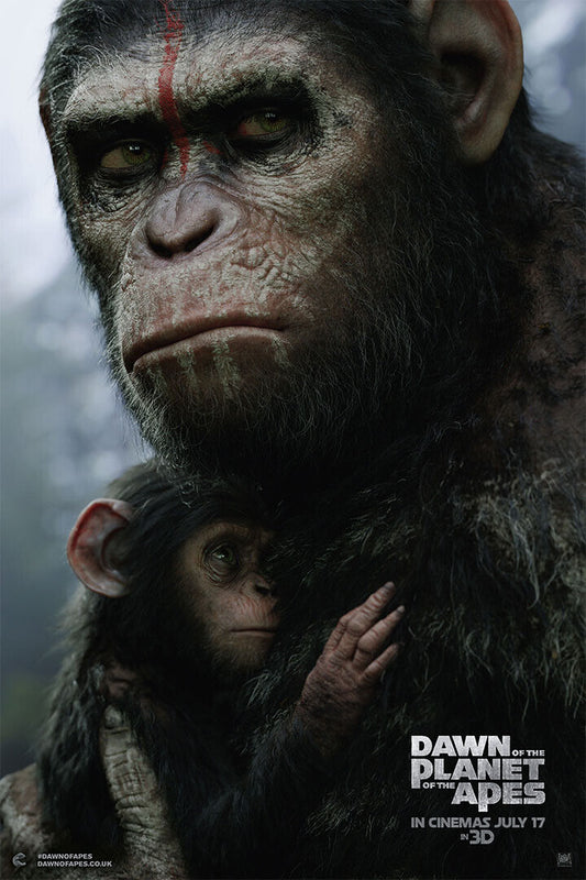 Dawn Of The Planet Of The Apes Poster Wall Art Print Home Wall Decor - xonomax