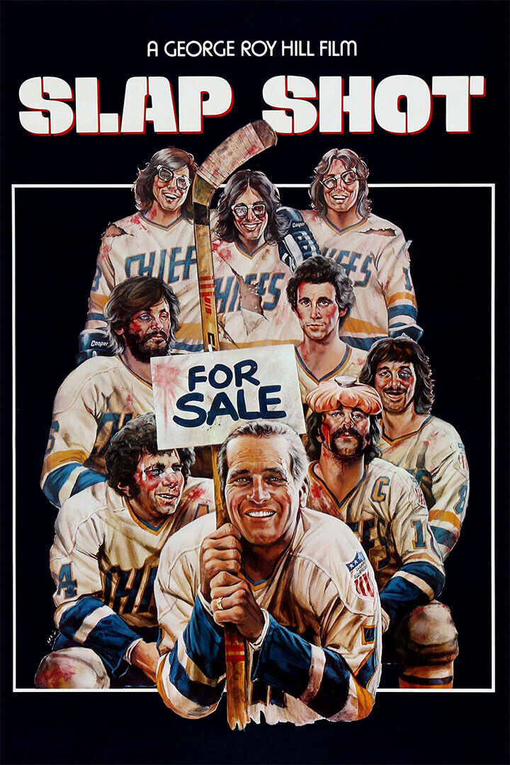 Slap Shot Classic Movie Poster Wall Art Print Home Wall Decor
