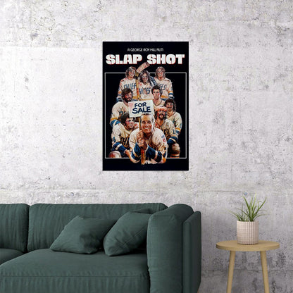 Slap Shot Classic Movie Poster Wall Art Print Home Wall Decor