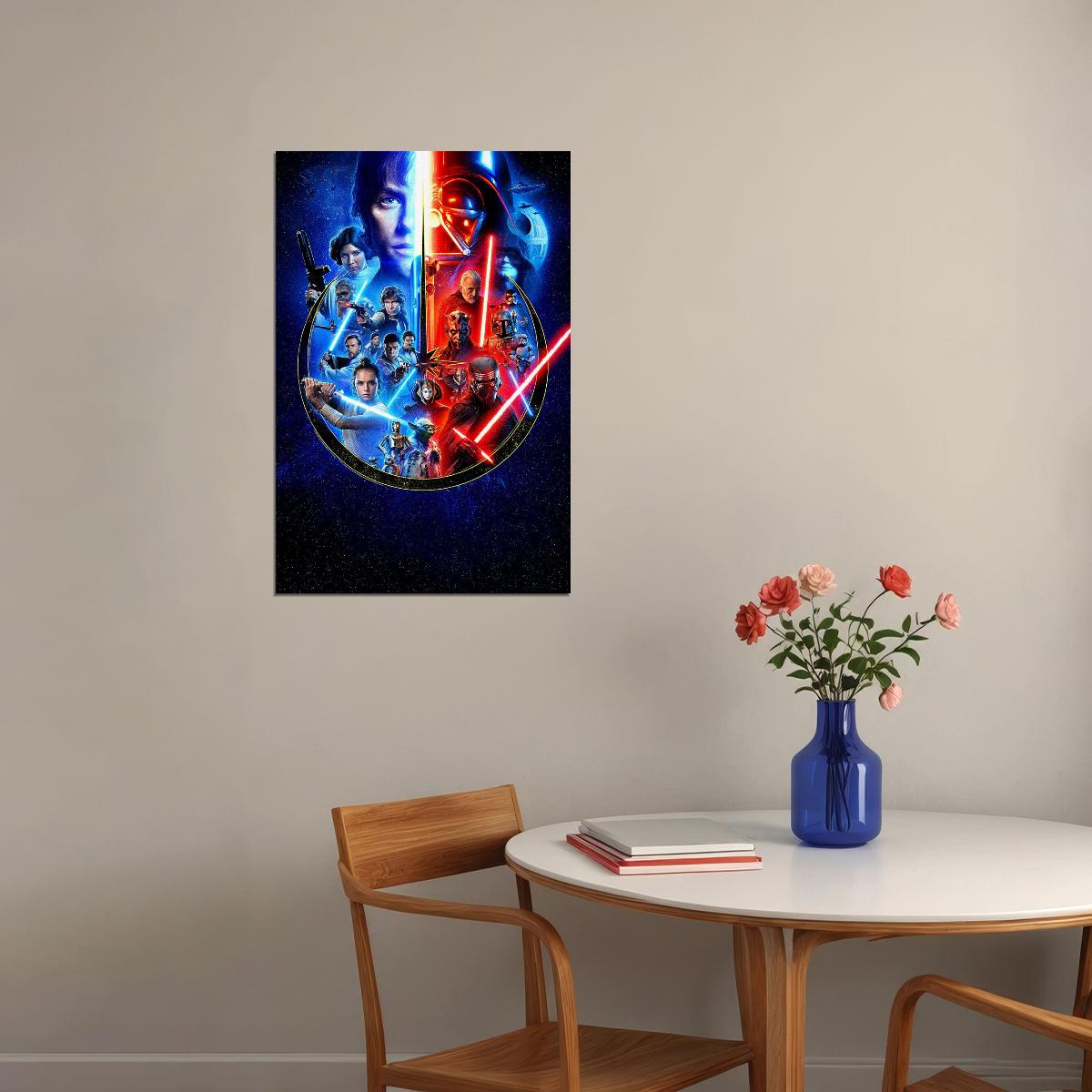 Star Wars The Complete Saga Poster Wall Art Print Home Wall Decor - xonomax