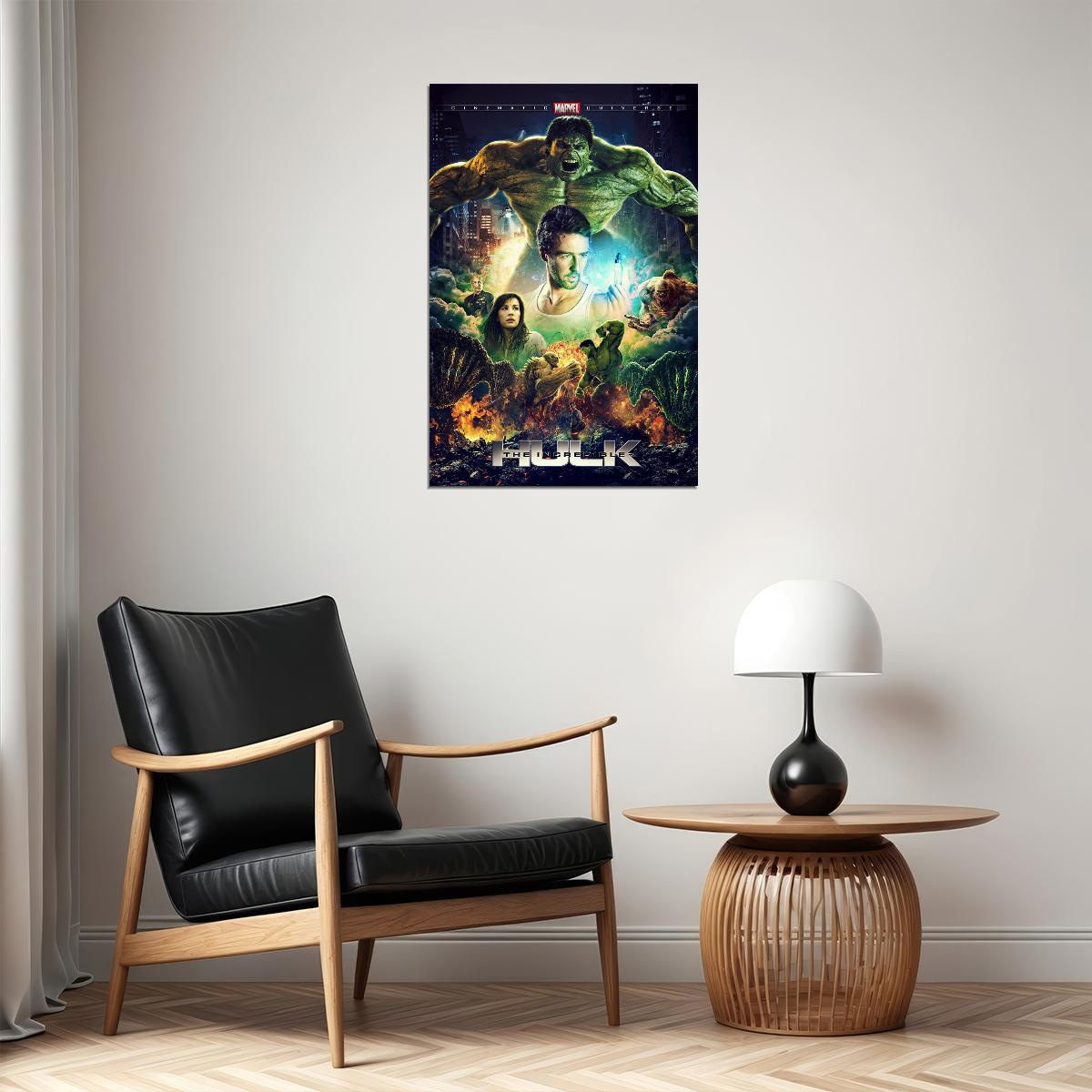 The Hulk Action Adventure Movie Poster Wall Art Print Home Wall Decor - xonomax