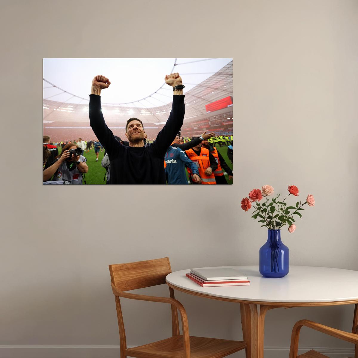 Xabi Alonso Leverkusen Champions Germany Football Sports Poster Wall Art Print Home Wall Decor - xonomax
