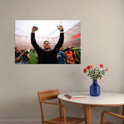 Xabi Alonso Leverkusen Champions Germany Football Sports Poster Wall Art Print Home Wall Decor - xonomax