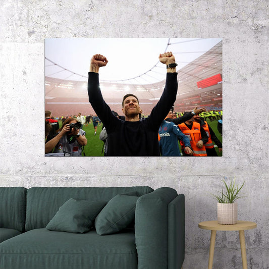 Xabi Alonso Leverkusen Champions Germany Football Sports Poster Wall Art Print Home Wall Decor - xonomax
