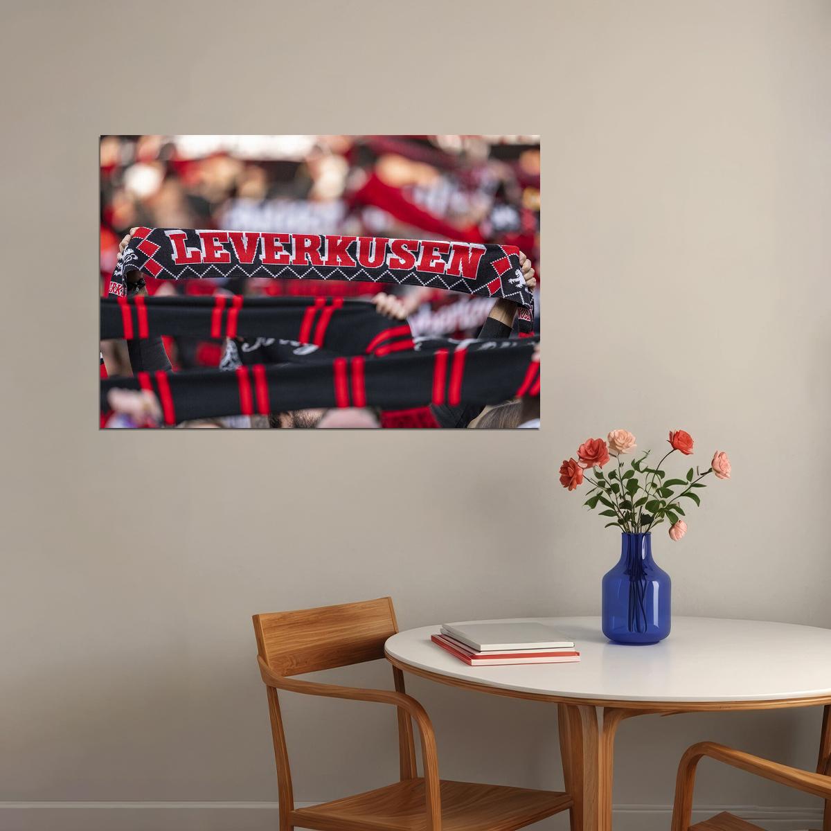 Leverkusen Champions Celebration Germany Football Sports Poster Wall Art Print Home Wall Decor - xonomax