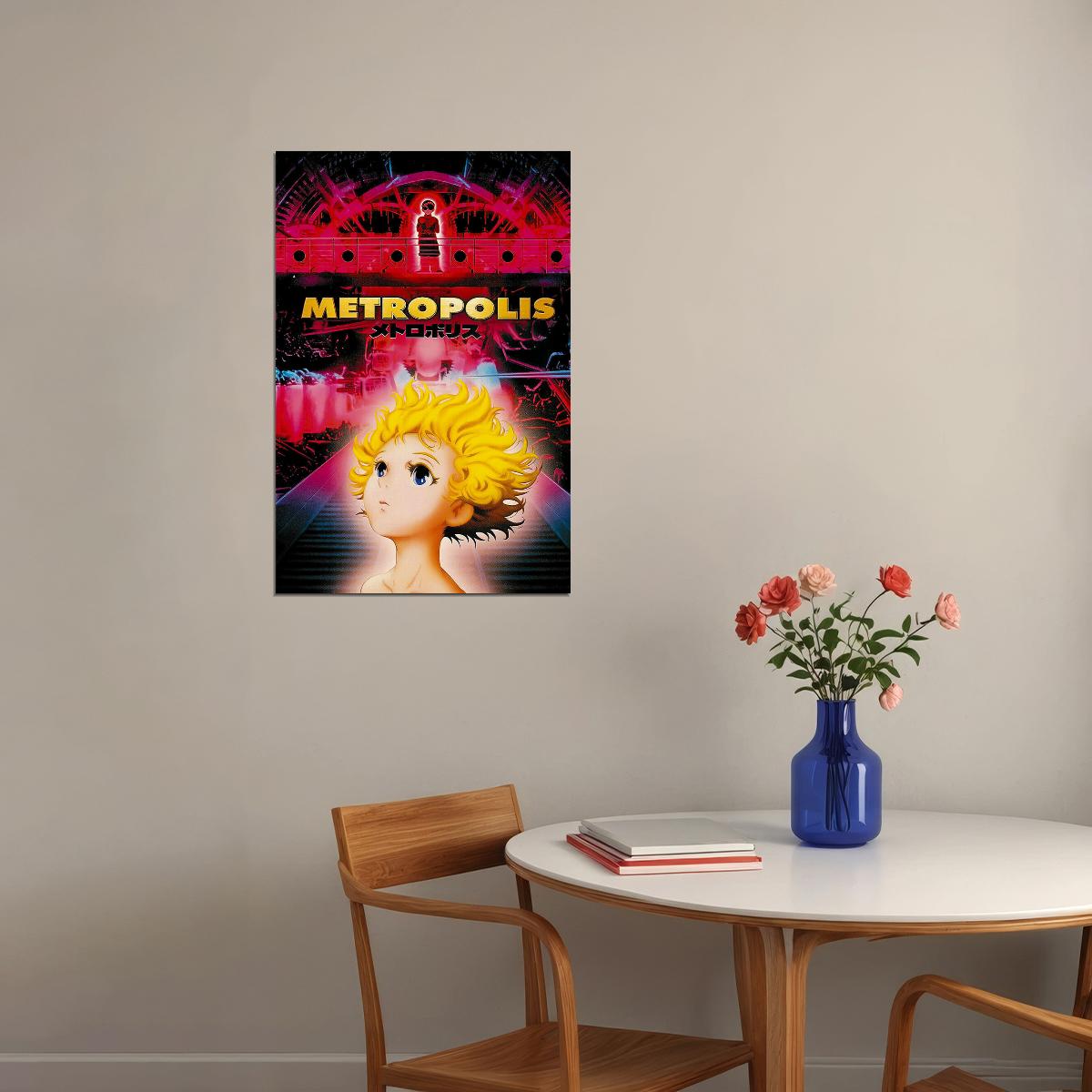 Metropolis 2001 Science Fiction Advenute Anime Film Movie Poster Wall Art Print Home Wall Decor - xonomax