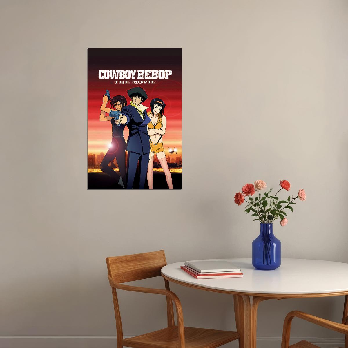 Cowboy Bebop The Movie Science Fiction Action Anime Poster Wall Art Print Home Wall Decor - xonomax