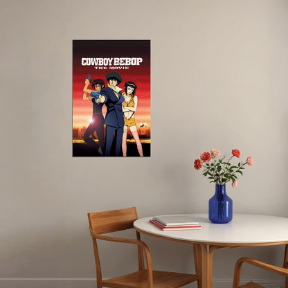 Cowboy Bebop The Movie Science Fiction Action Anime Poster Wall Art Print Home Wall Decor - xonomax
