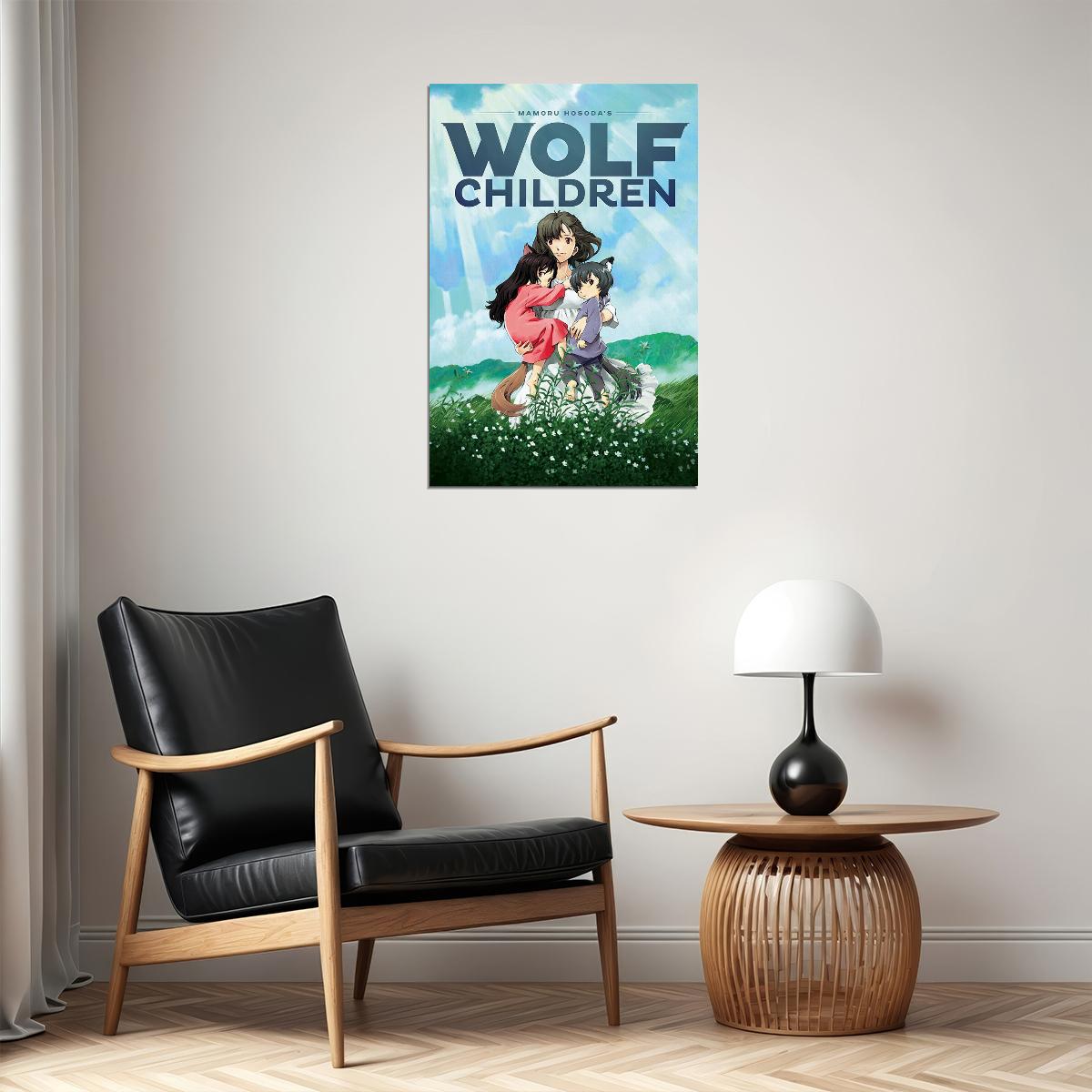 Wolf Children Drama Familty Animation Movie Film Poster Wall Art Print Home Wall Decor - xonomax