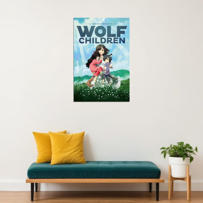 Wolf Children Drama Familty Animation Movie Film Poster Wall Art Print Home Wall Decor - xonomax