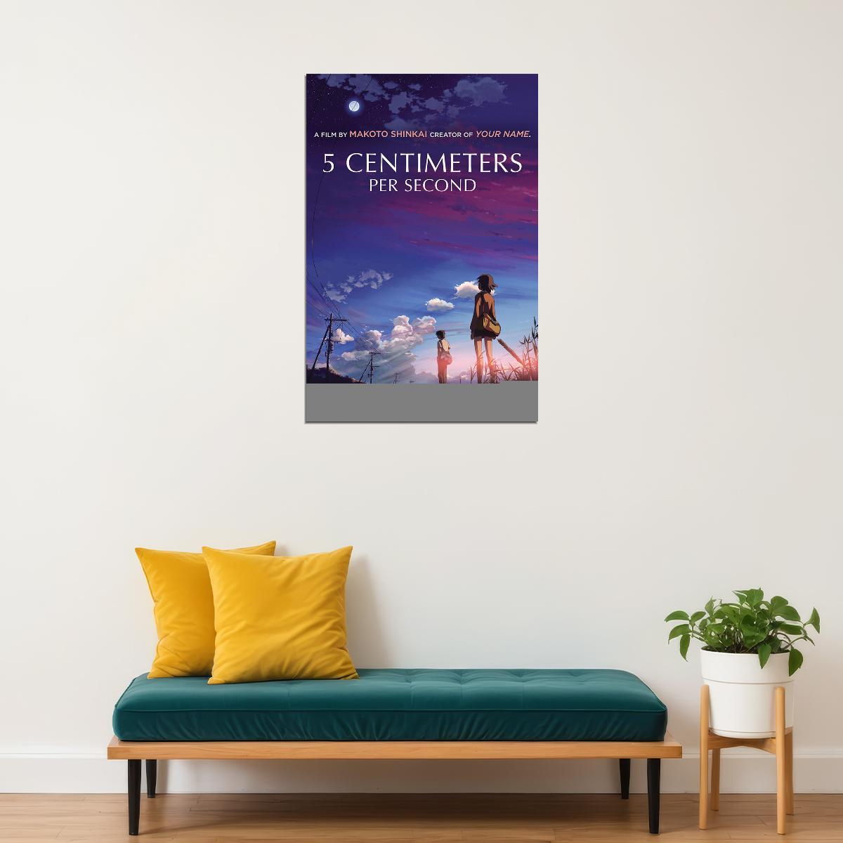 5 Centimeters Per Second Drama Family Anime Poster Wall Art Print Home Wall Decor - xonomax
