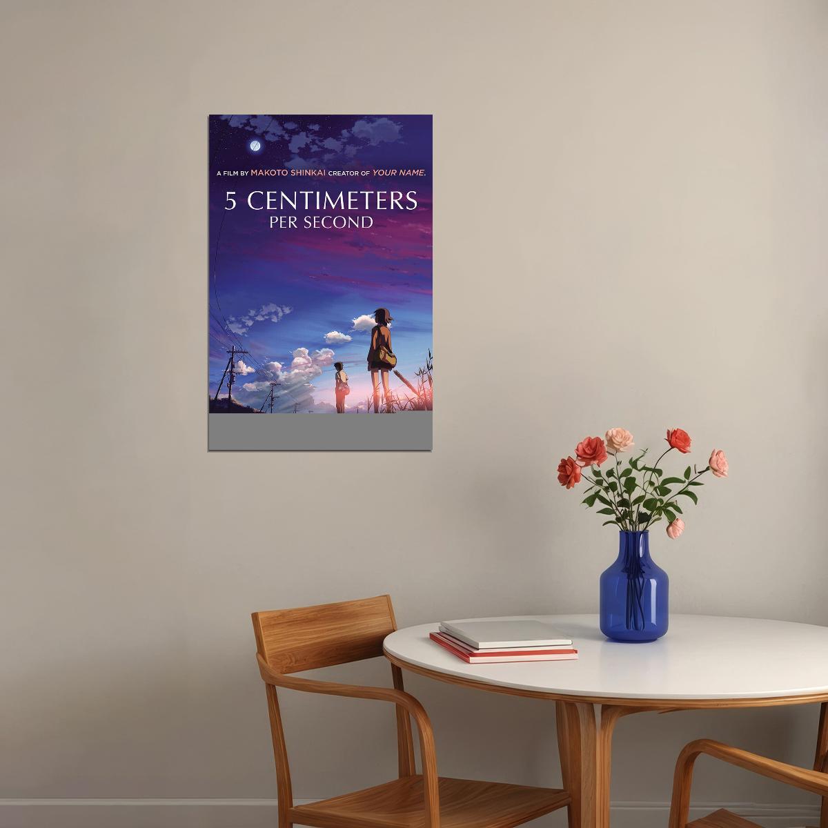 5 Centimeters Per Second Drama Family Anime Poster Wall Art Print Home Wall Decor - xonomax