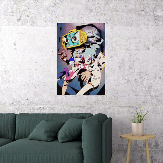 Dead Leaves Science Fiction Action Anime Movie Poster Wall Art Print Home Wall Decor - xonomax