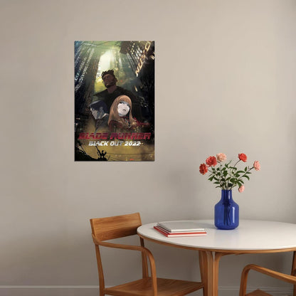 Blade Runner Black Out 2022 Science Fiction Anime Poster Wall Art Print Home Wall Decor - xonomax