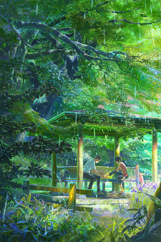 The Garden Of Words Romance Drama Japon Anime Short Film Poster Wall Art Print Home Wall Decor - xonomax