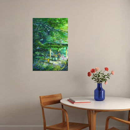 The Garden Of Words Romance Drama Japon Anime Short Film Poster Wall Art Print Home Wall Decor - xonomax