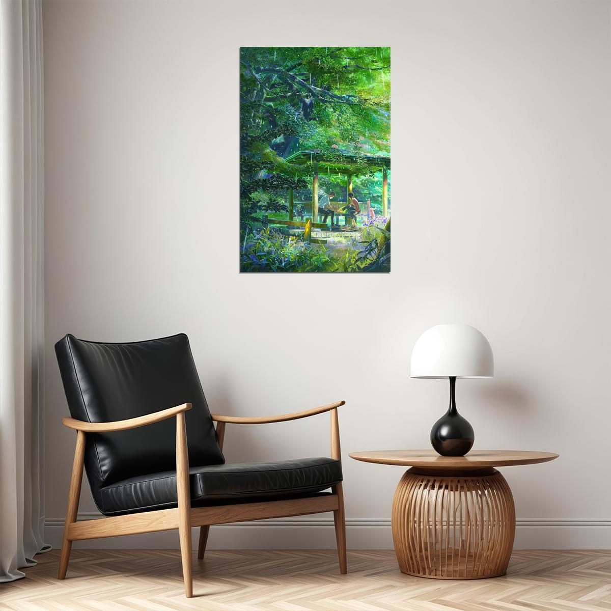 The Garden Of Words Romance Drama Japon Anime Short Film Poster Wall Art Print Home Wall Decor - xonomax