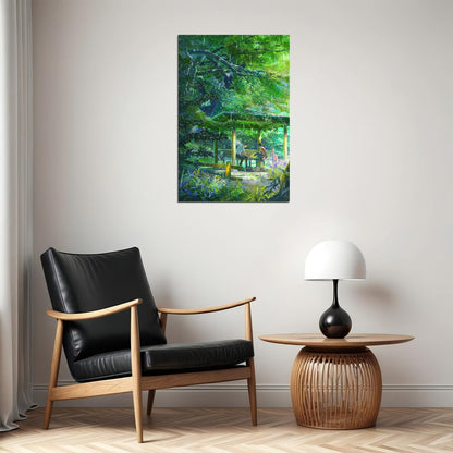 The Garden Of Words Romance Drama Japon Anime Short Film Poster Wall Art Print Home Wall Decor - xonomax