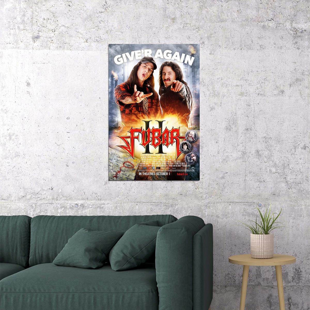 Fubar 2 Comedy Cinema Movie Film Television Poster Wall Art Print Home Wall Decor - xonomax