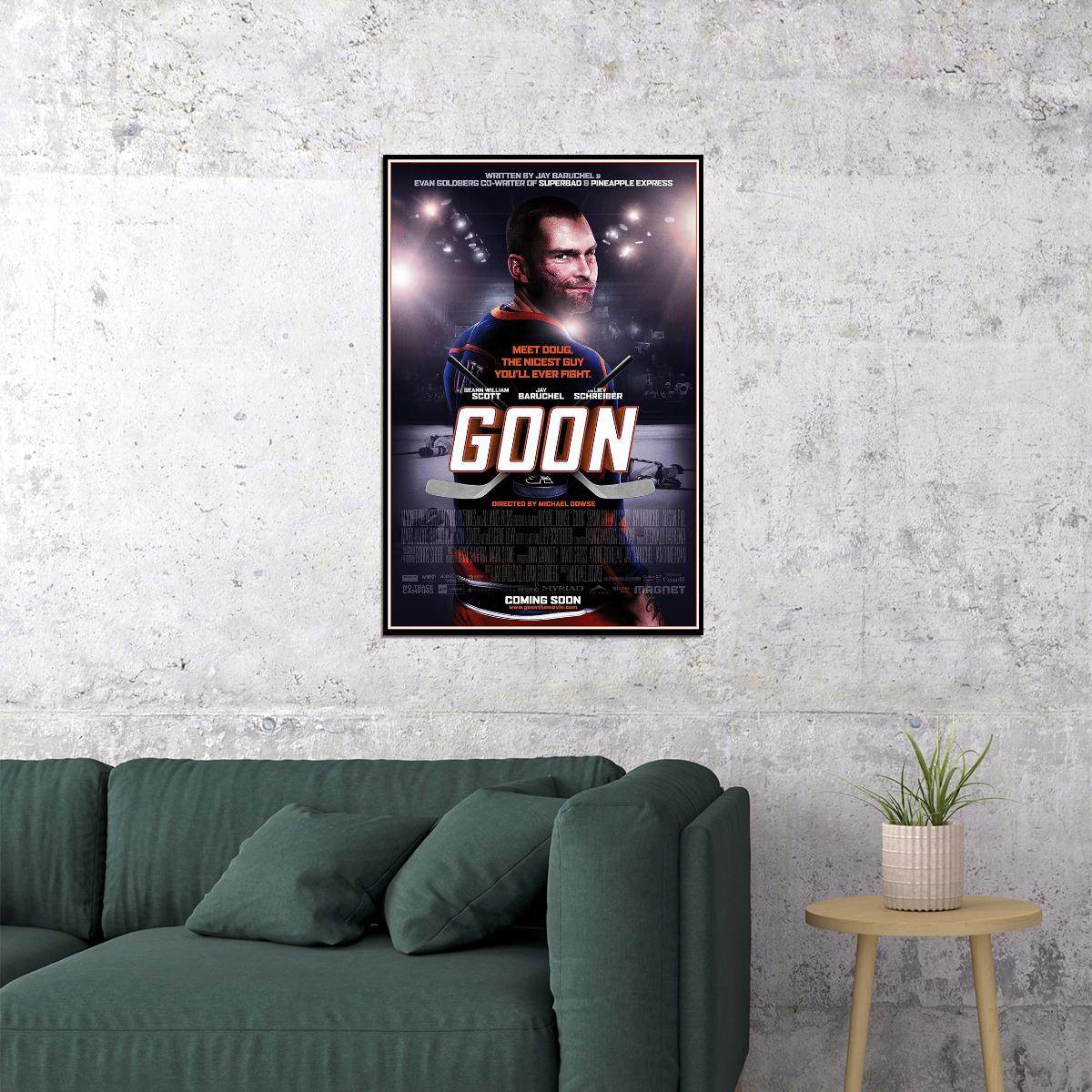 Goon 2011 Comedy Sports Drama Cinema Film Movie Poster Wall Art Print Home Wall Decor - xonomax