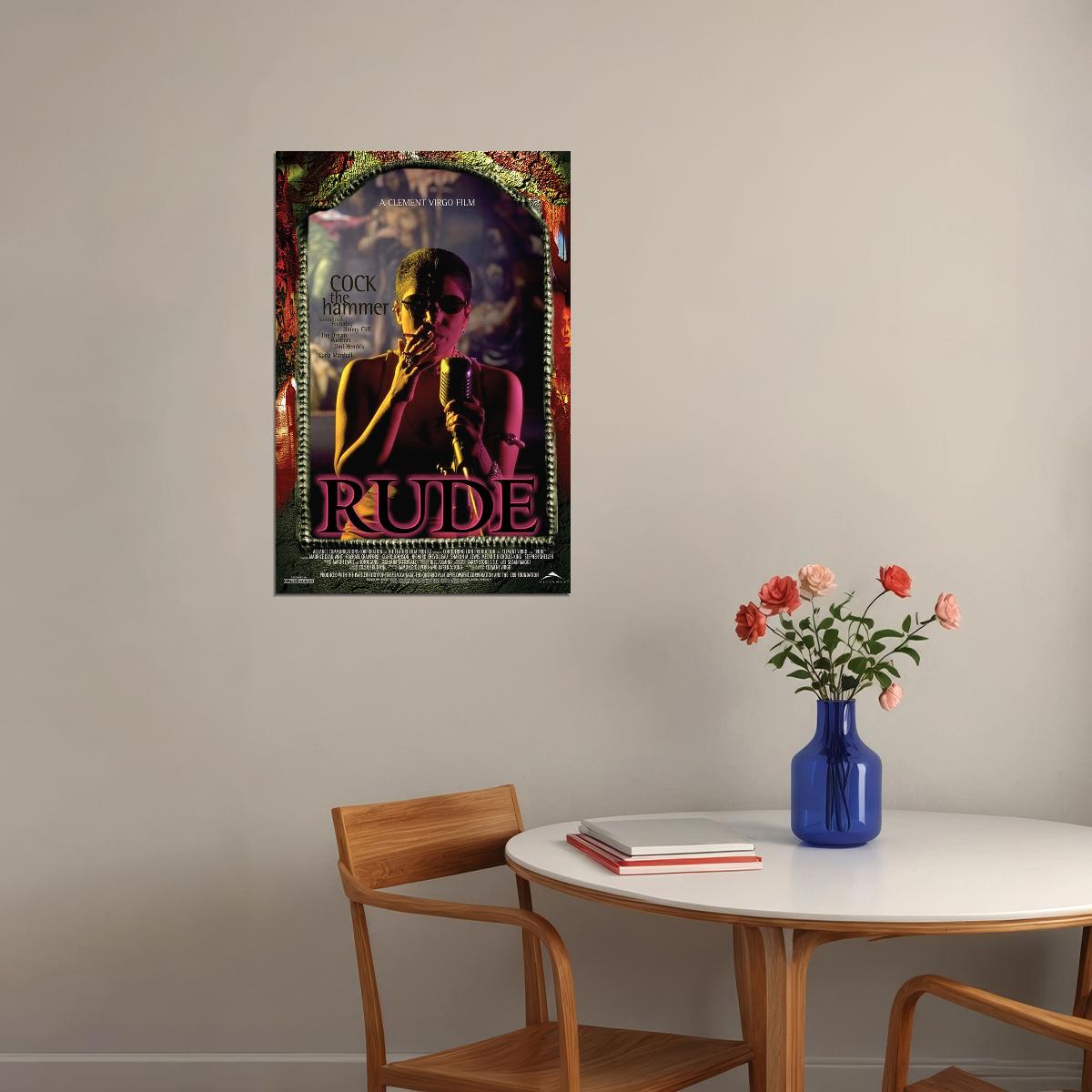 Rude Crime Drama Cinema Film Movie Television Gift Poster Wall Art Print Home Wall Decor - xonomax
