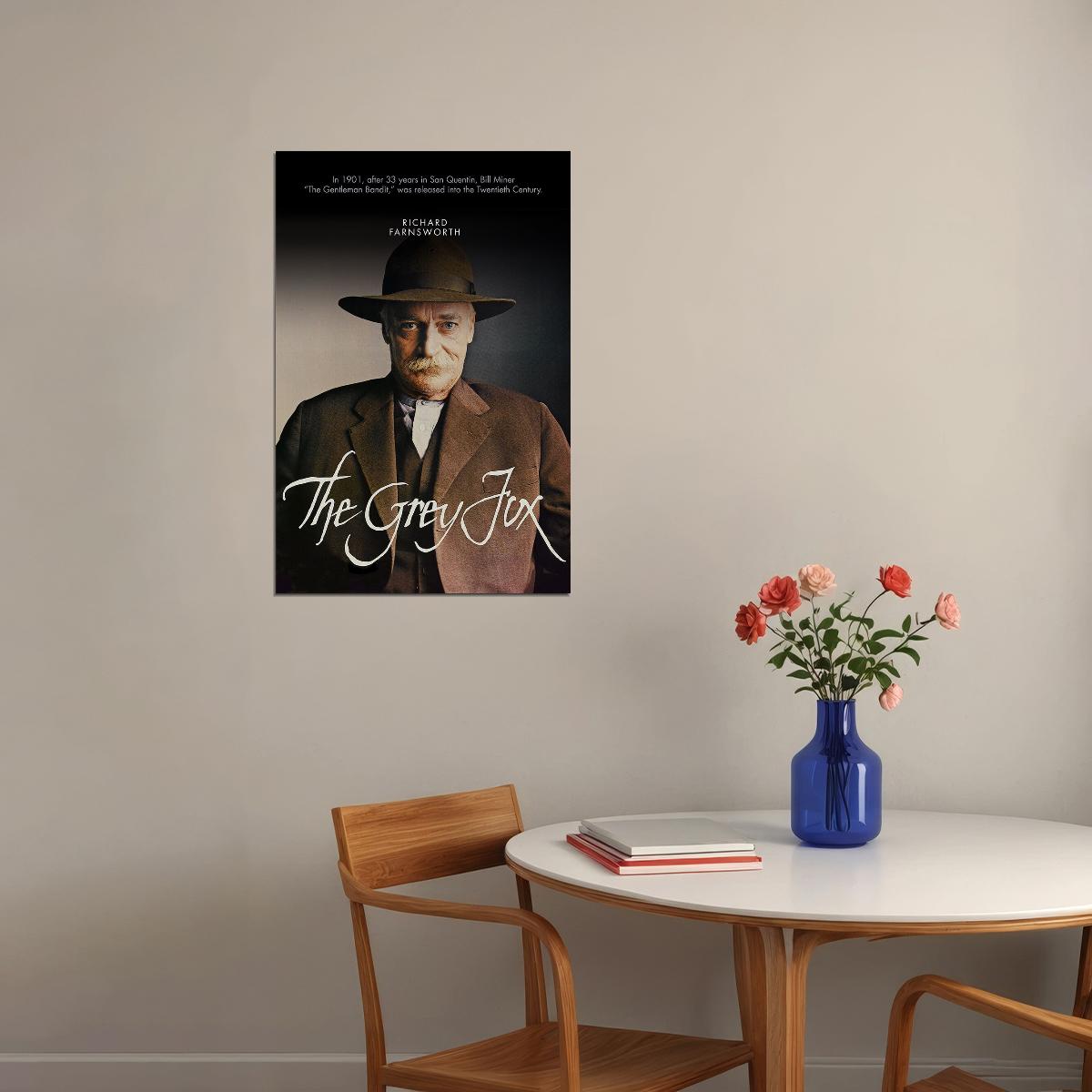The Grey Fox Biography History Drama Romance Movie Poster Wall Art Print Home Wall Decor - xonomax