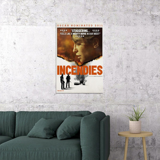 Incendies Drama Mystery War Cinema Film Movie Poster Wall Art Print Home Wall Decor - xonomax