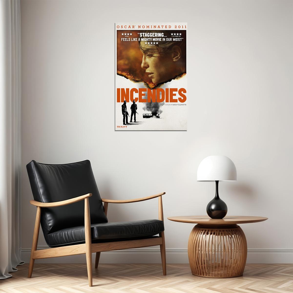 Incendies Drama Mystery War Cinema Film Movie Poster Wall Art Print Home Wall Decor - xonomax