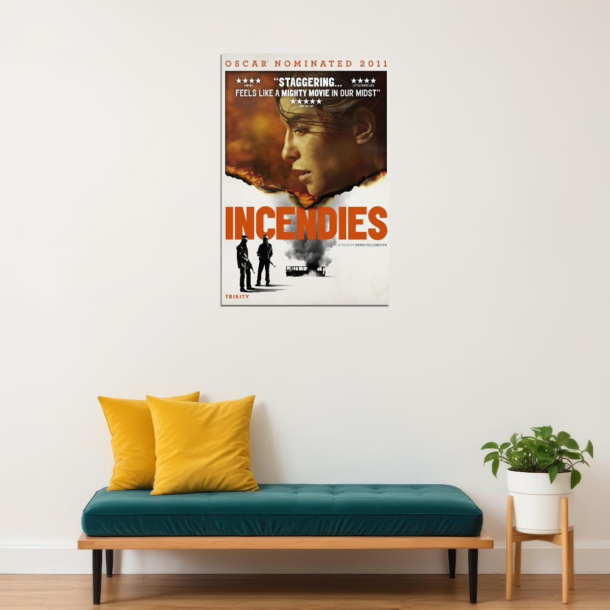 Incendies Drama Mystery War Cinema Film Movie Poster Wall Art Print Home Wall Decor - xonomax