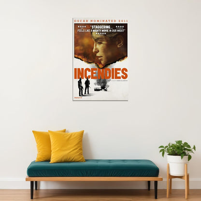 Incendies Drama Mystery War Cinema Film Movie Poster Wall Art Print Home Wall Decor - xonomax