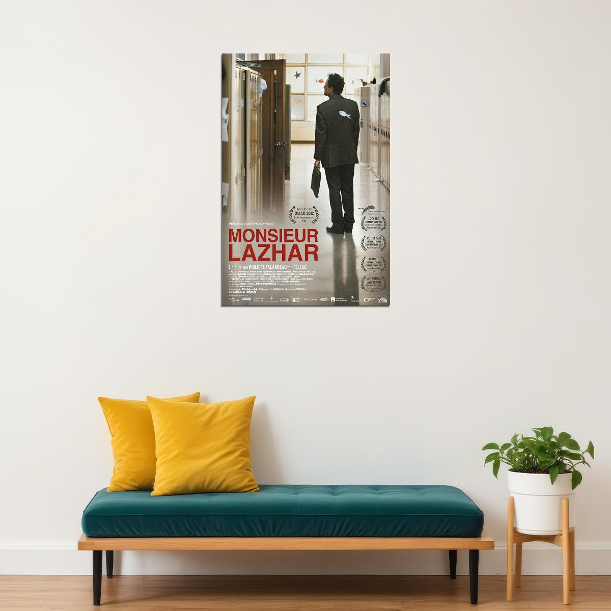 Monsieur Lazhar Comedy Drama Cinema Film Movie Poster Wall Art Print Home Wall Decor - xonomax