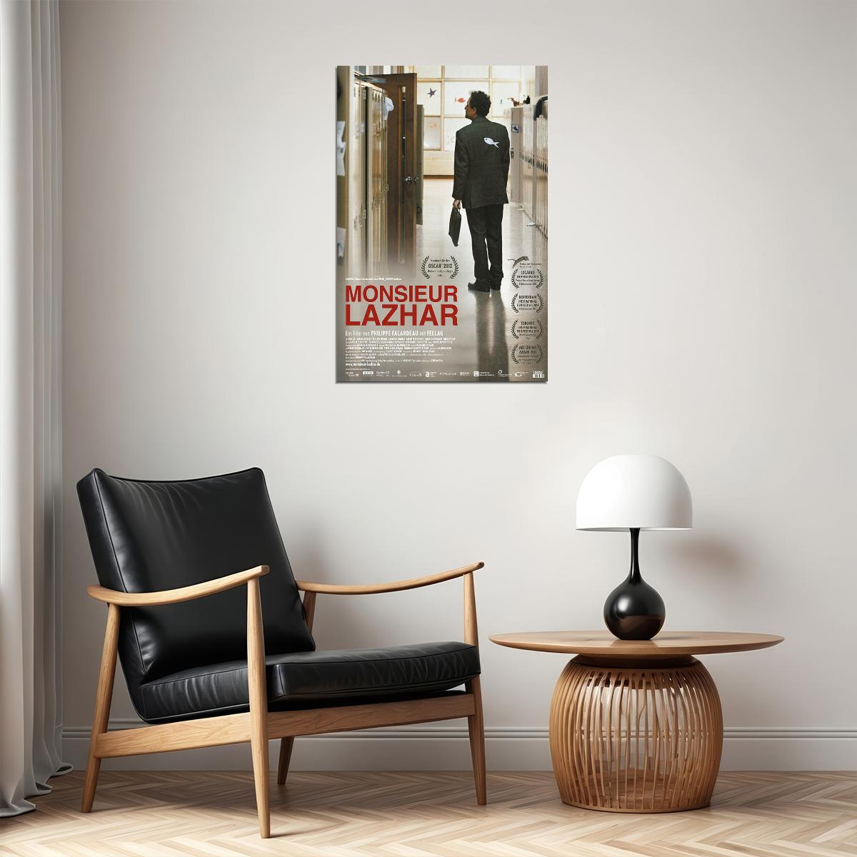 Monsieur Lazhar Comedy Drama Cinema Film Movie Poster Wall Art Print Home Wall Decor - xonomax