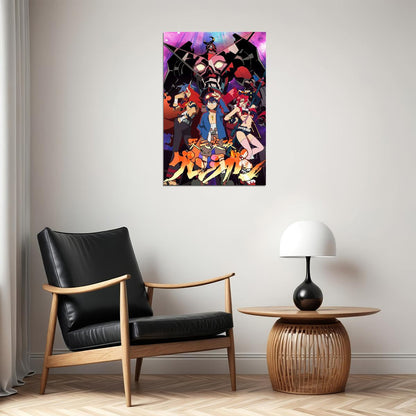 Tengen Toppa Gurren Lagann Action Anime Tv Series Poster Wall Art Print Home Wall Decor - xonomax
