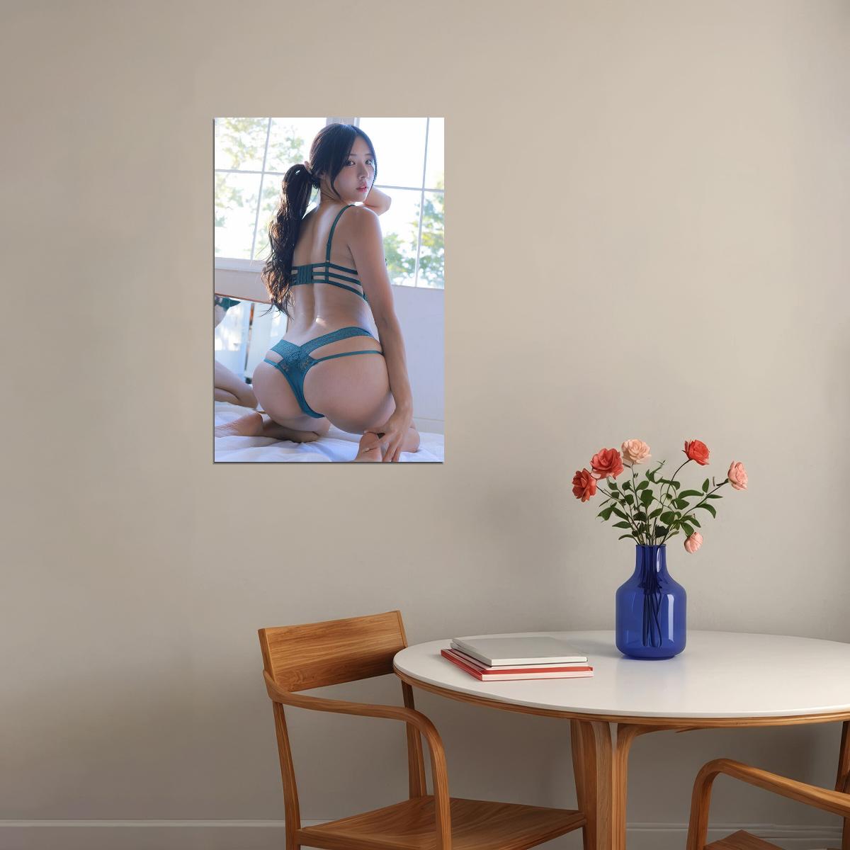 Asian Model Beautiful Girl Fashion Woman Model Poster Wall Art Print Home Wall Decor - xonomax