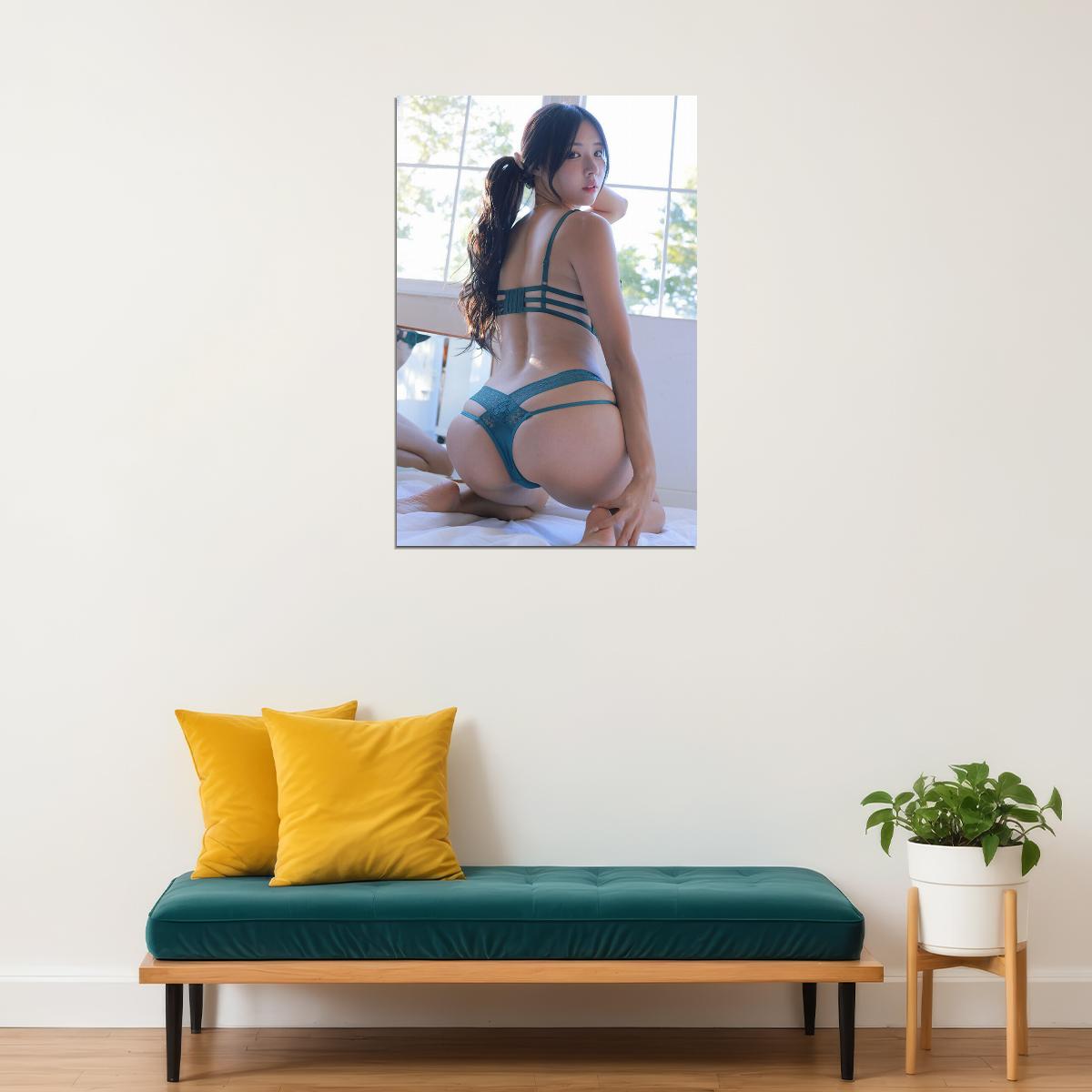 Asian Model Beautiful Girl Fashion Woman Model Poster Wall Art Print Home Wall Decor - xonomax