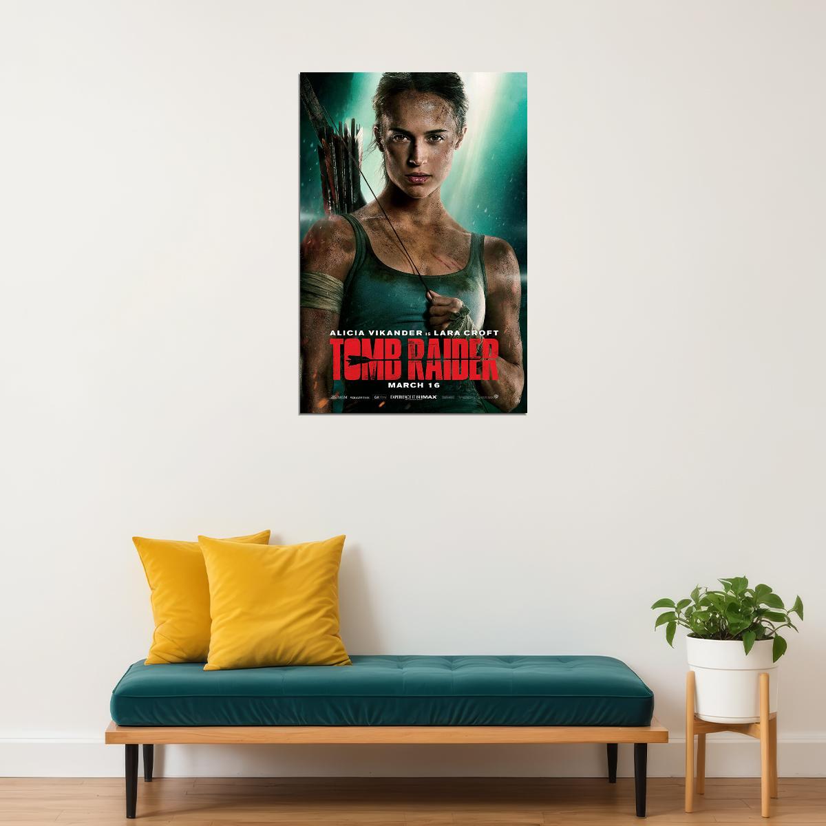 Tomb Raider Action Adventure Movie 2018 Cinema Movie Poster Wall Art Print Home Wall Decor - xonomax