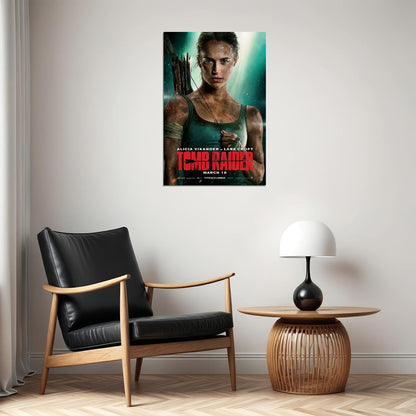 Tomb Raider Action Adventure Movie 2018 Cinema Movie Poster Wall Art Print Home Wall Decor - xonomax