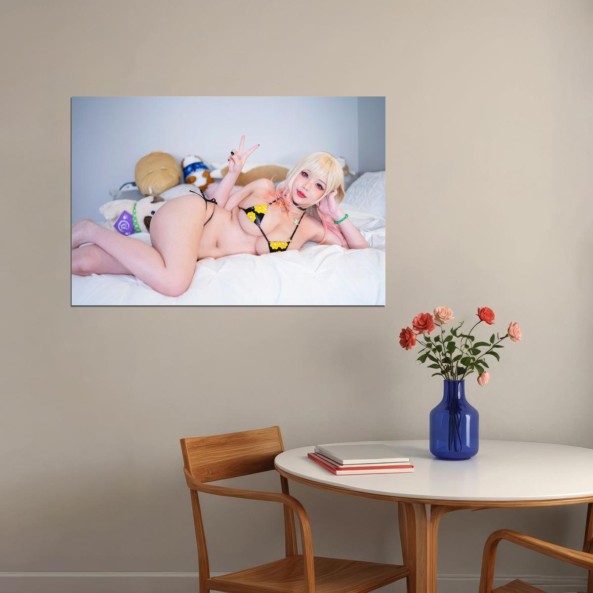 Bikini Model Woman Cute Asian Hot Girl Poster Wall Art Print Home Wall Decor - xonomax