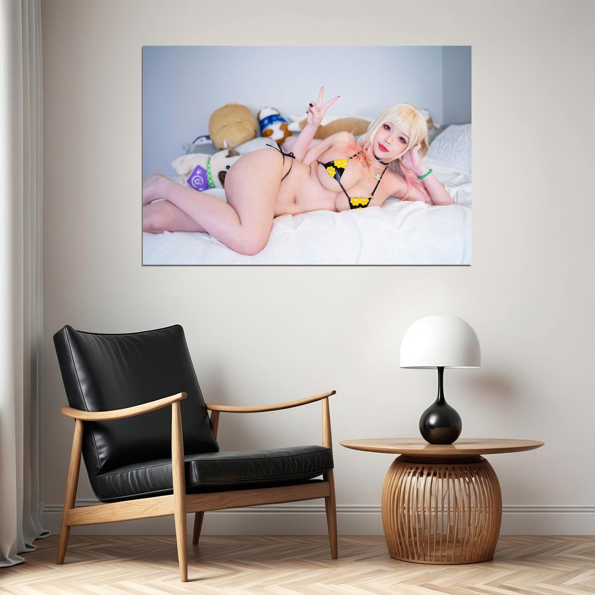 Bikini Model Woman Cute Asian Hot Girl Poster Wall Art Print Home Wall Decor - xonomax