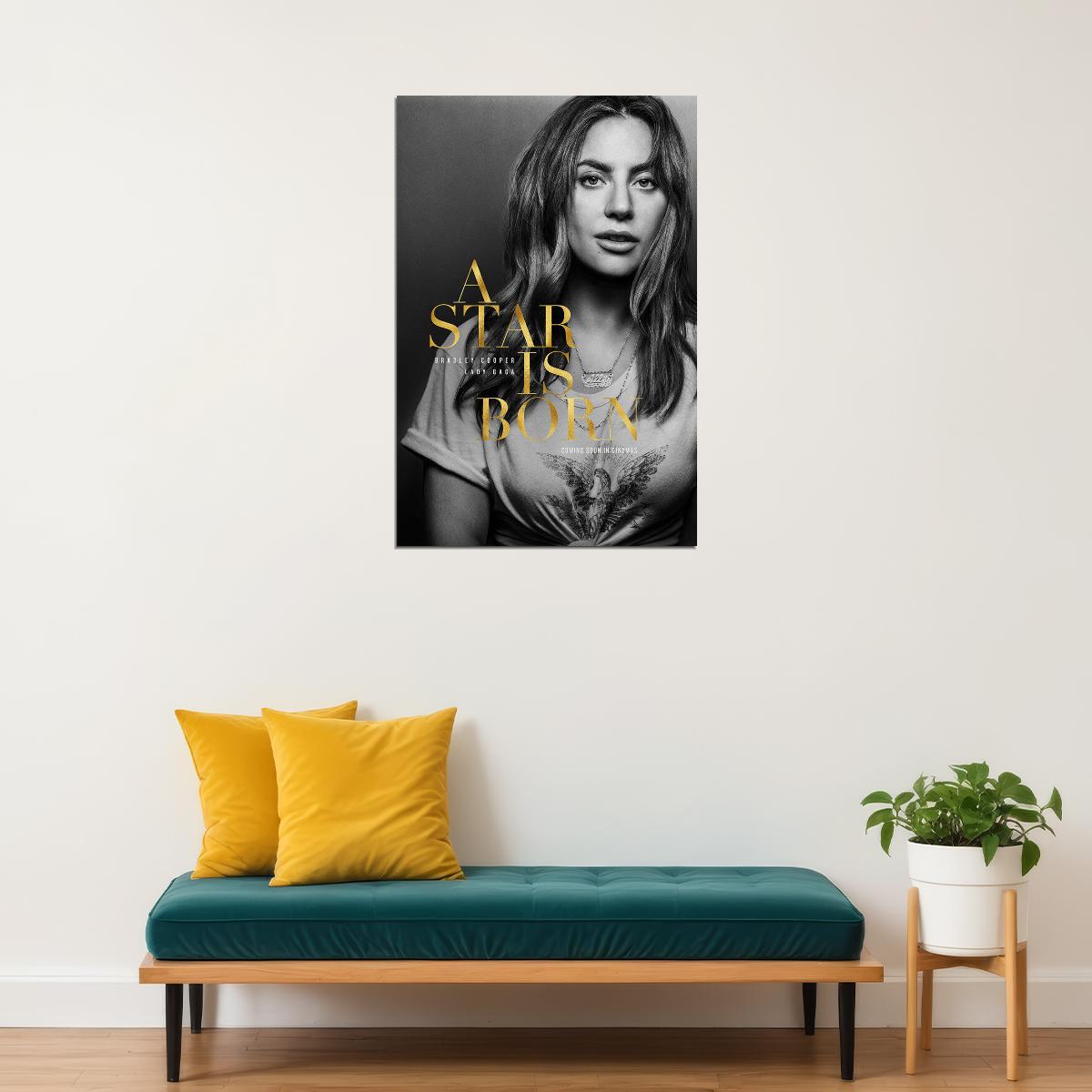 A Star Is Born Drama Music Romance Cinema Film Movie Poster Wall Art Print Home Wall Decor - xonomax