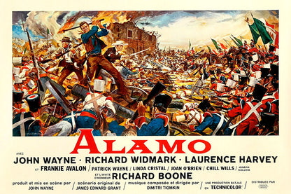The Alamo 1960 Action History War Cinema Film Movie Poster Wall Art Print Home Wall Decor - xonomax