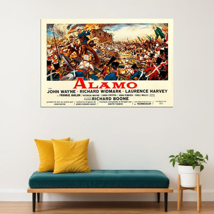 The Alamo 1960 Action History War Cinema Film Movie Poster Wall Art Print Home Wall Decor - xonomax