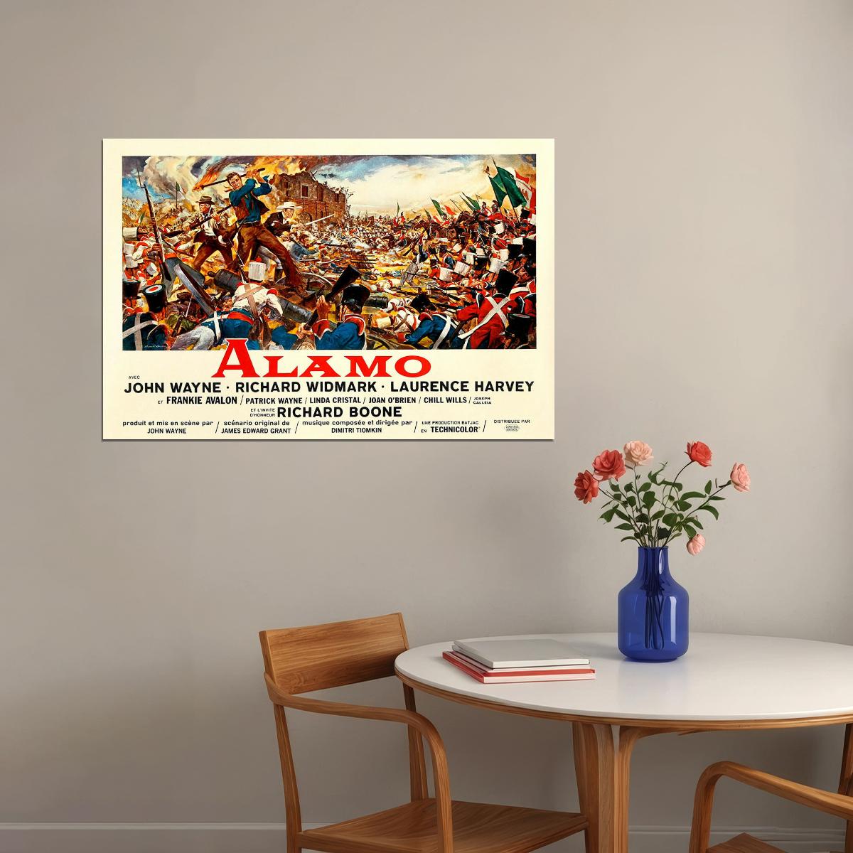 The Alamo 1960 Action History War Cinema Film Movie Poster Wall Art Print Home Wall Decor - xonomax