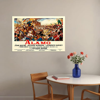 The Alamo 1960 Action History War Cinema Film Movie Poster Wall Art Print Home Wall Decor - xonomax