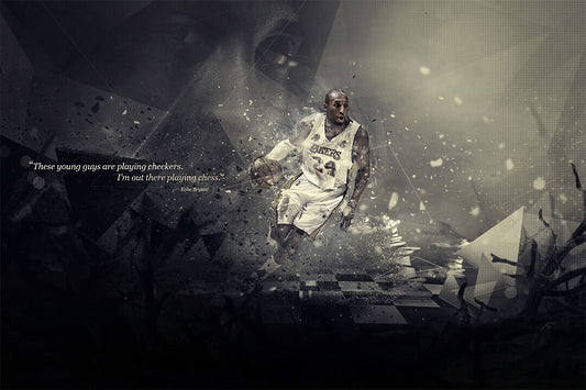 Kobe Bryant Motivational Quotes Basketball Sports Poster Wall Art Print Home Wall Decor