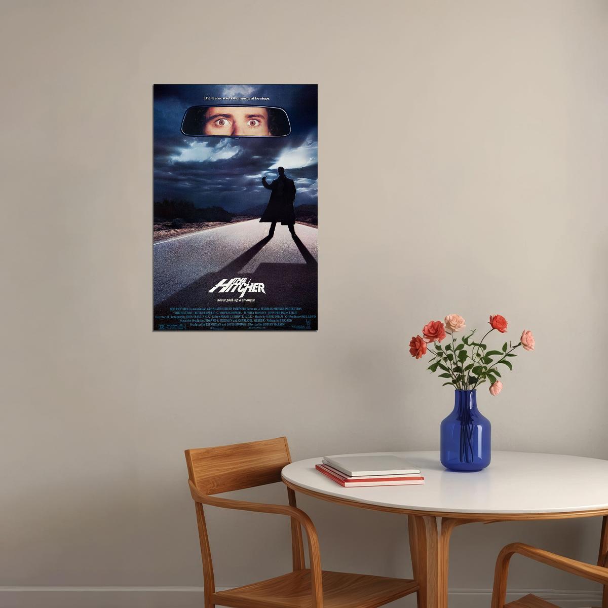 The Hitcher Thriller Action Mystery Cinema Film Movie Poster Wall Art Print Home Wall Decor - xonomax