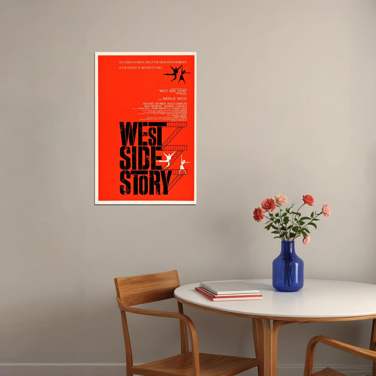 West Side Story Crime Drama Musical Cinema Film Movie Poster Wall Art Print Home Wall Decor - xonomax