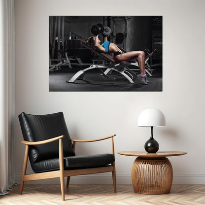 Sexy Bodybuilding Woman Athlete Hot Girl Sports Poster Wall Art Print Home Wall Decor - xonomax
