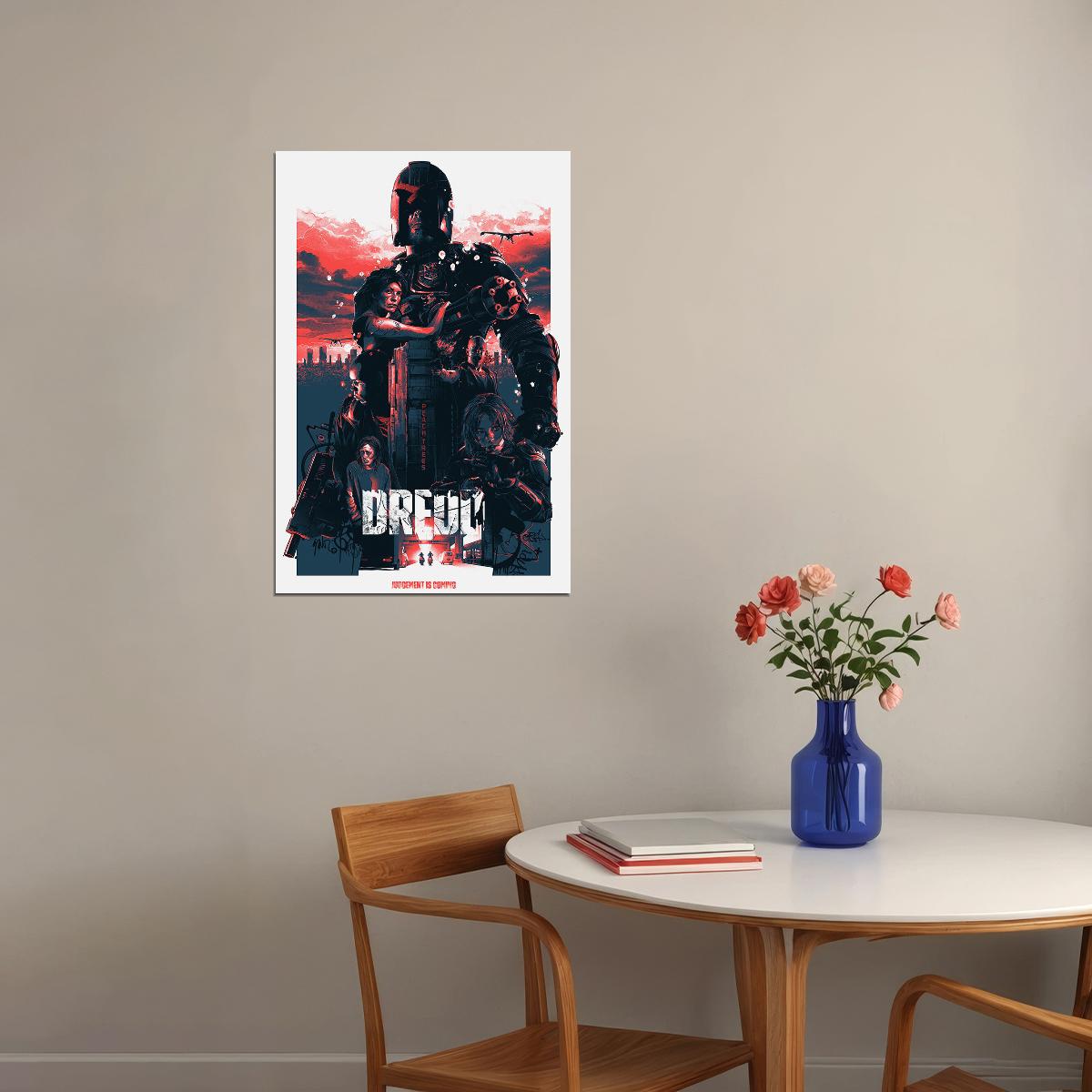 Dredd Crime Action Science Fiction Cinema Movie Poster Wall Art Print Home Wall Decor - xonomax